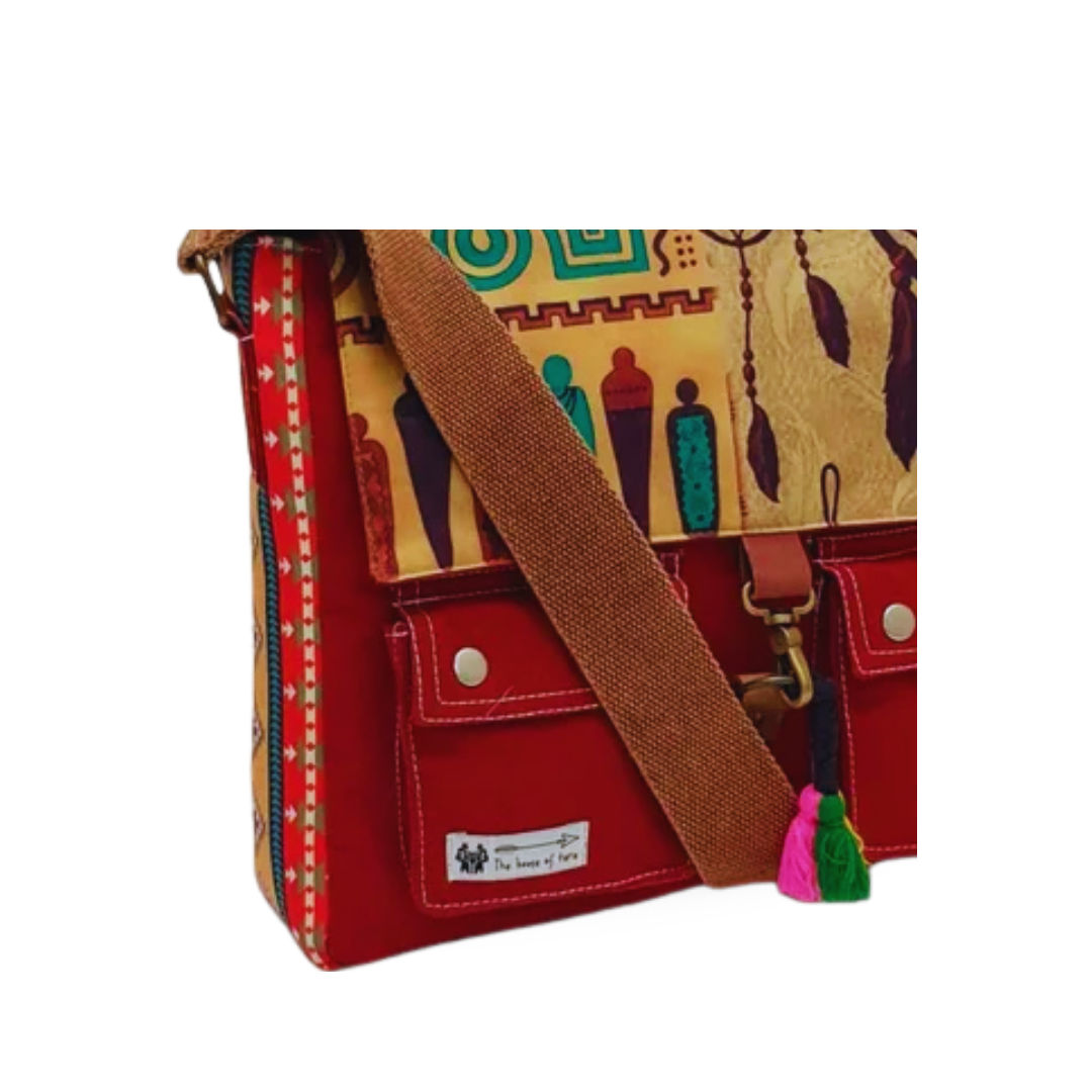 Red Women Messenger Sling Bag - Stylish & Functional